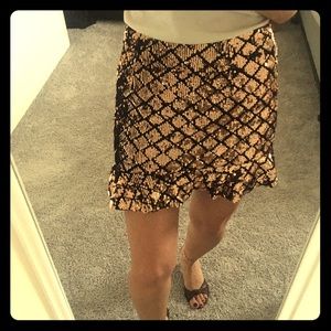 Sequin mini skirt